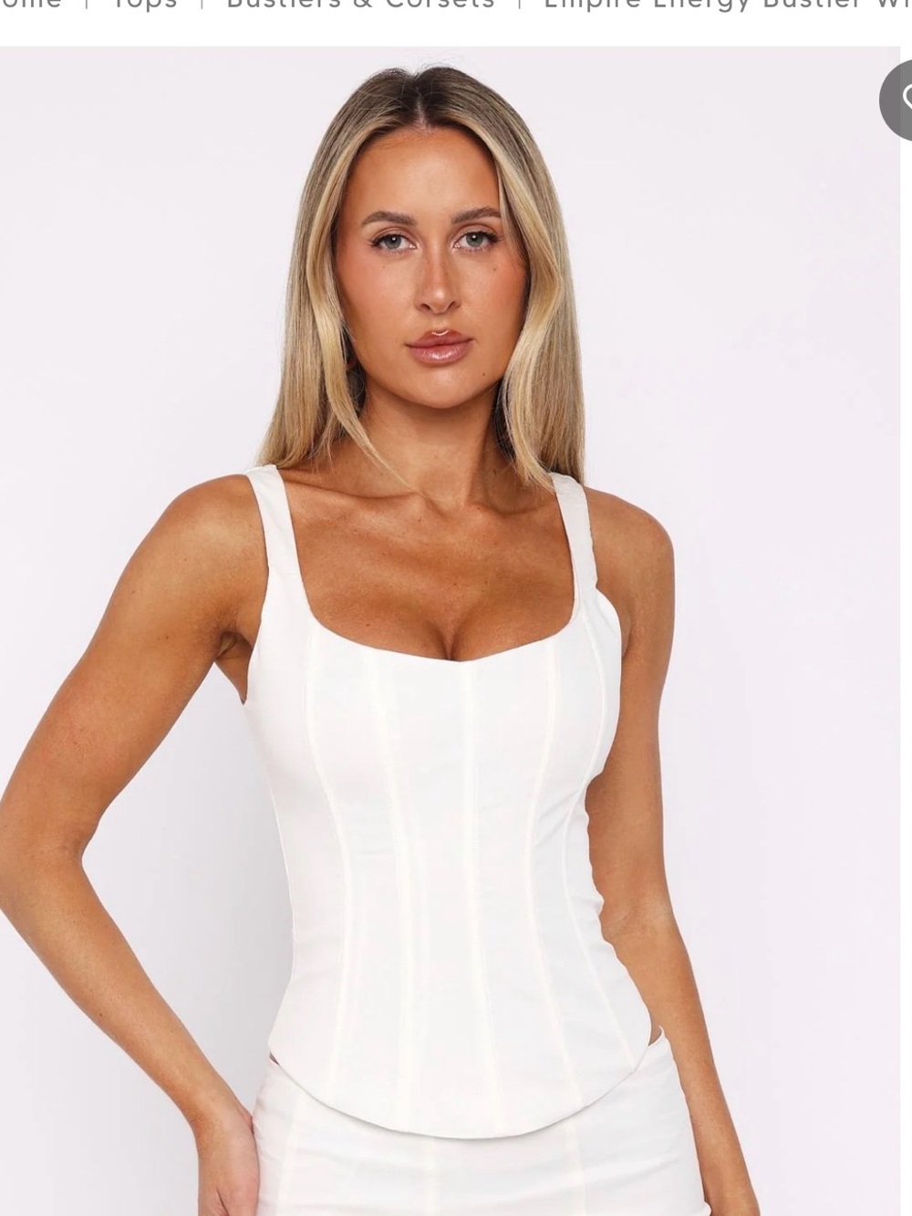 White Fox Empire Energy Bustier in White
